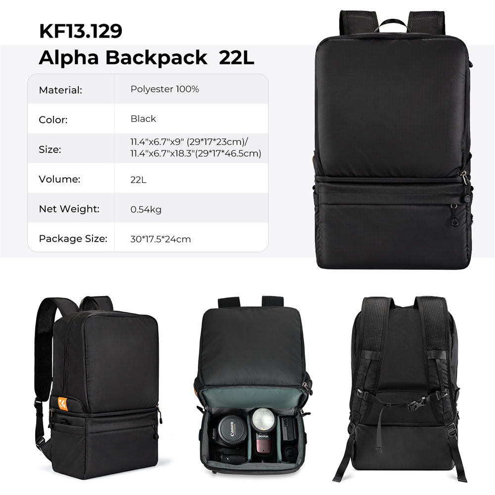 K&F CONCEPT 22L Camera Backpac - Camera Bag Waterproof review and price
